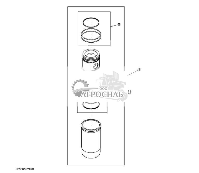 9901 Комплект, гильза поршня 